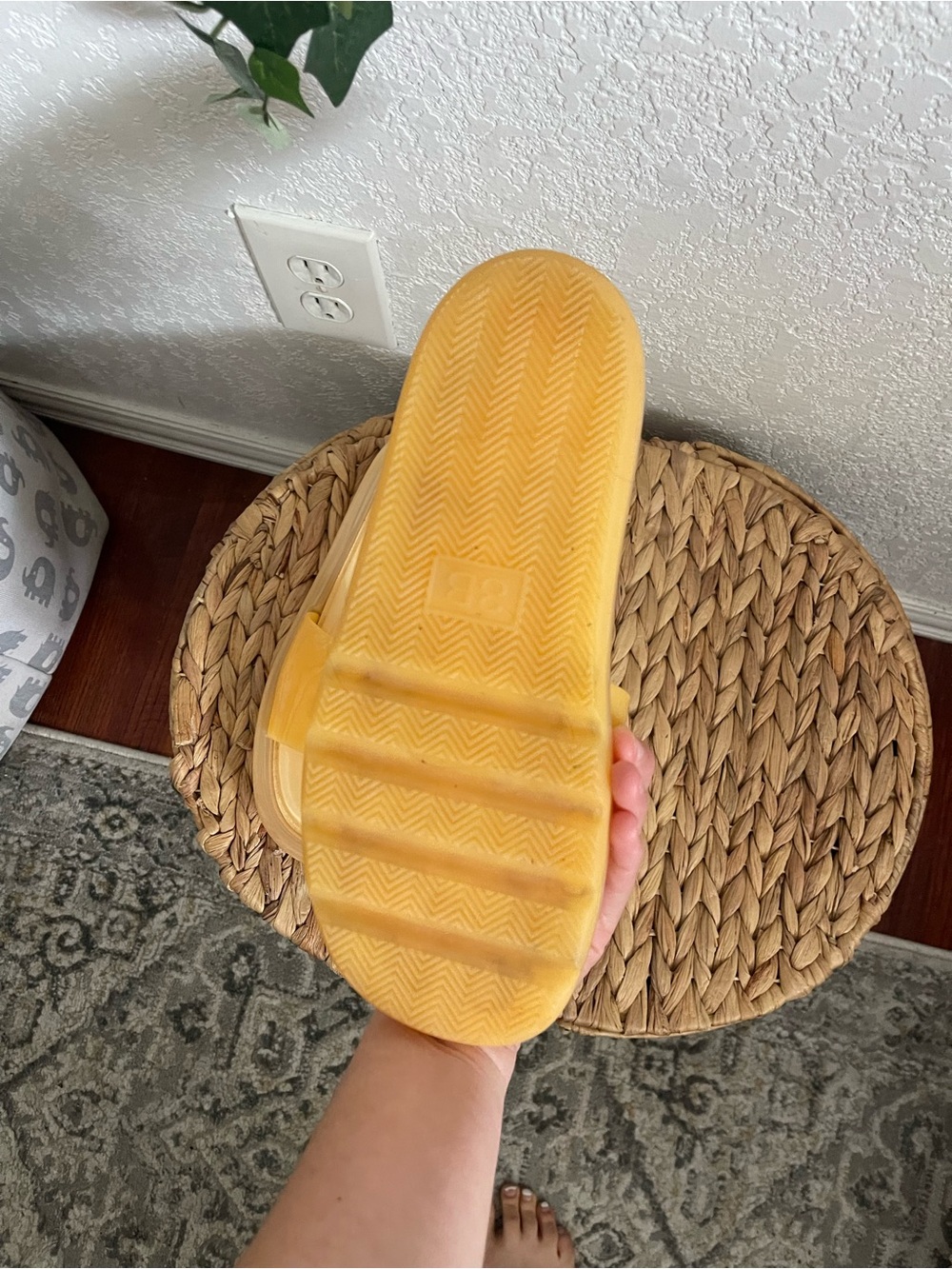 Tory Burch Yellow Patent Slide Mules - Picture 3 of 3